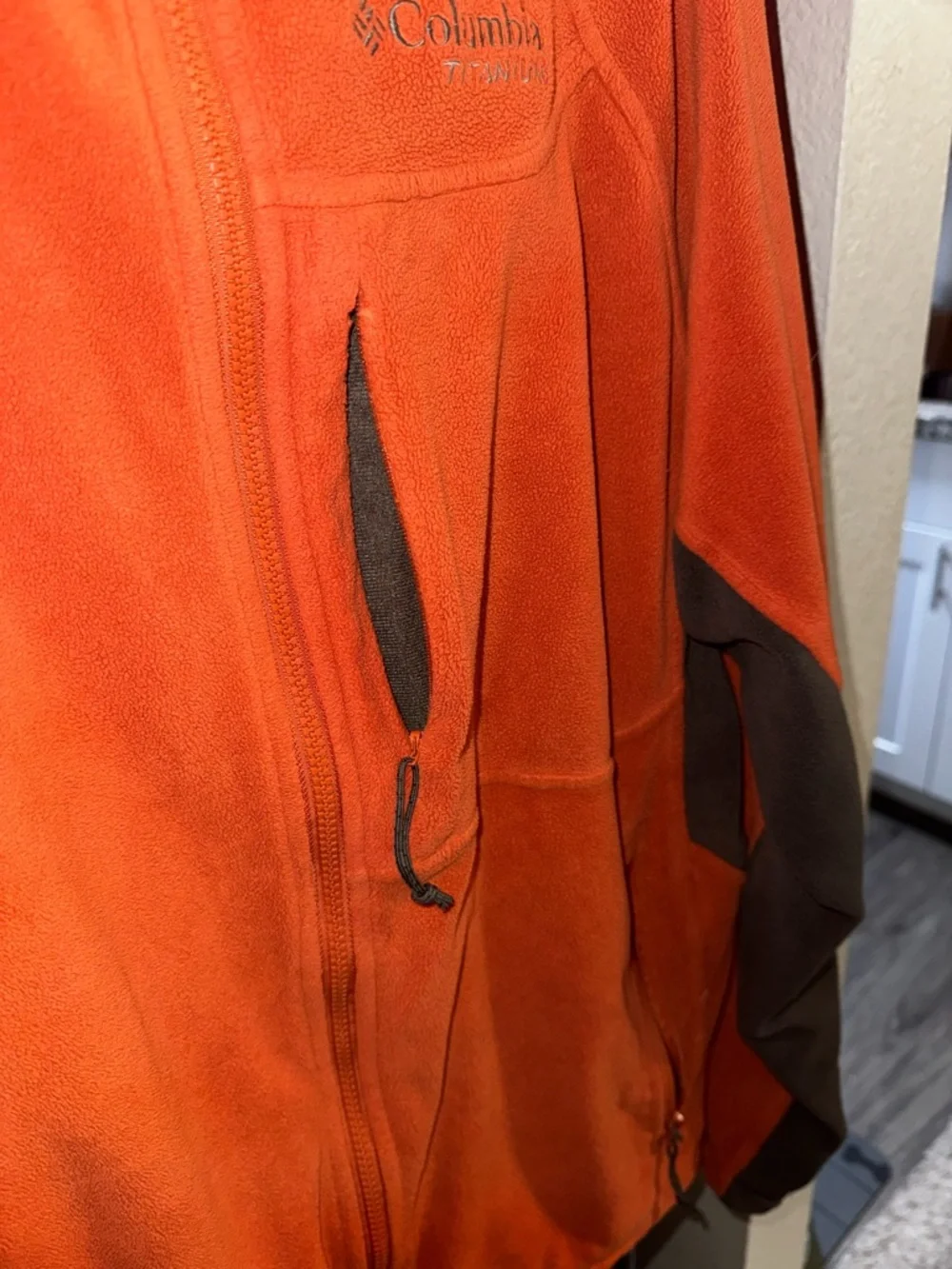 Columbia Titanium Orange Full-Zip Fleece Jacket - Picture 6 of 10
